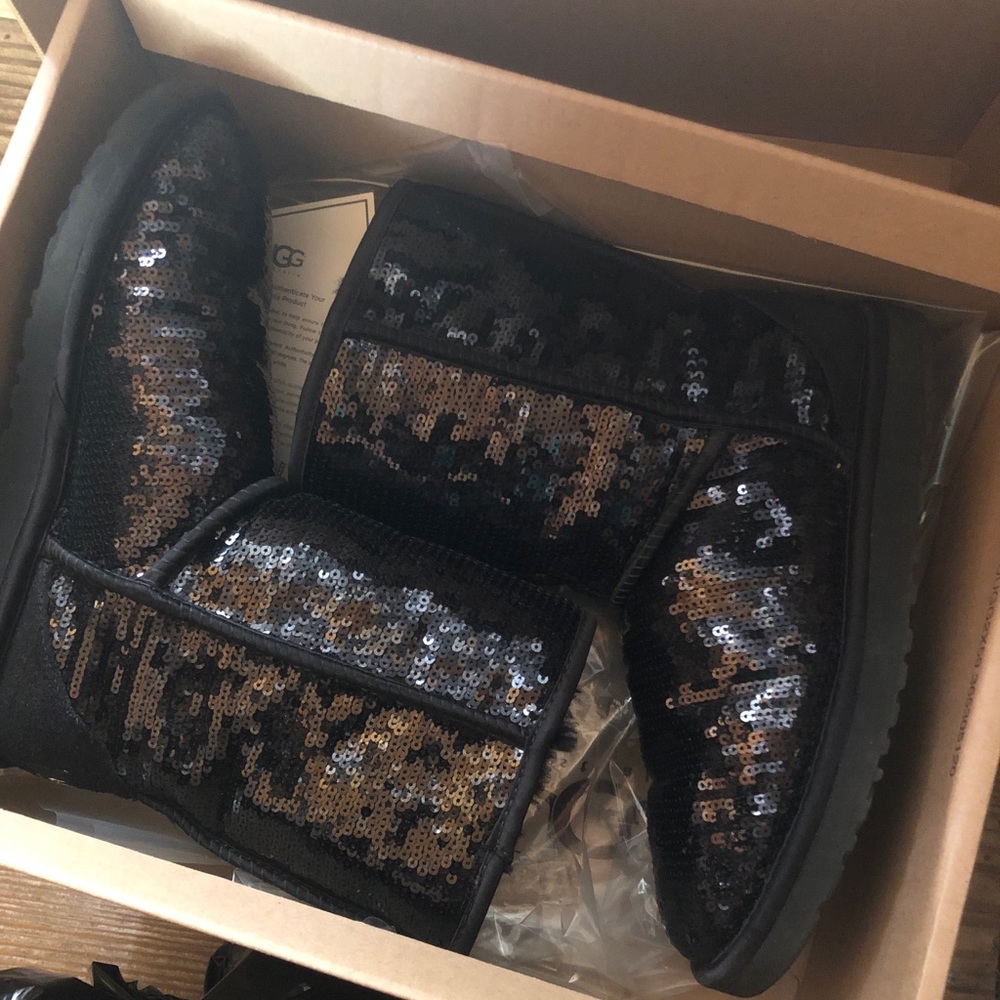 Sequin Boots